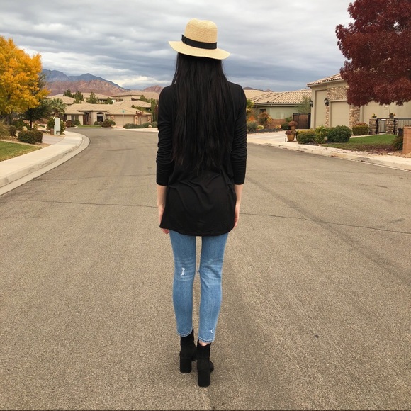 LAST ONE Split Side High Low Tee Shirt - Picture 3 of 3